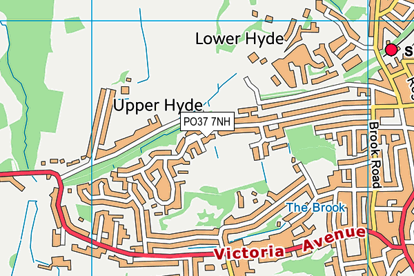 PO37 7NH map - OS VectorMap District (Ordnance Survey)