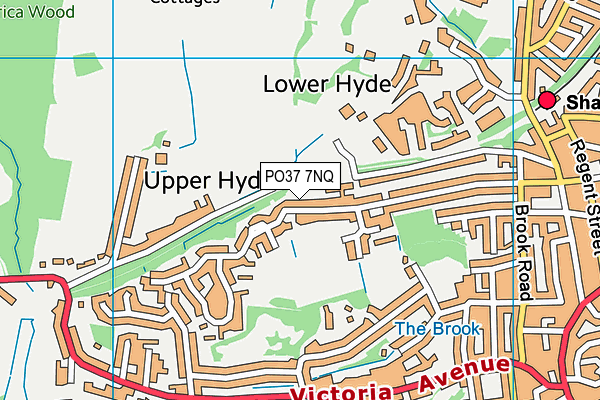 PO37 7NQ map - OS VectorMap District (Ordnance Survey)