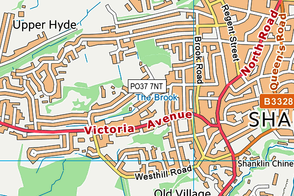 PO37 7NT map - OS VectorMap District (Ordnance Survey)