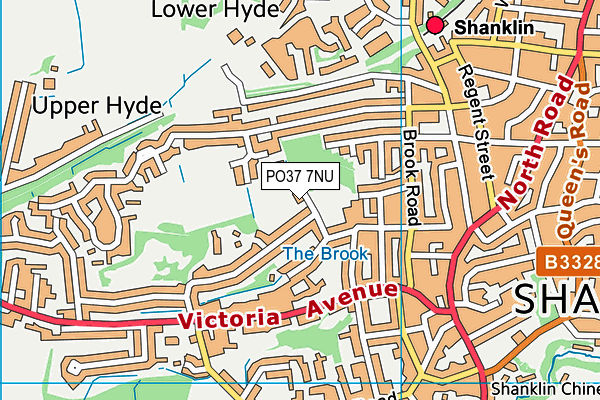 PO37 7NU map - OS VectorMap District (Ordnance Survey)