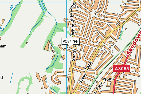 PO37 7PH map - OS VectorMap District (Ordnance Survey)