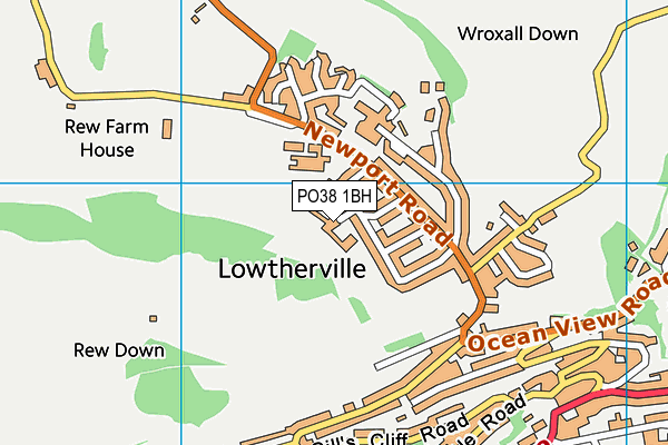 PO38 1BH map - OS VectorMap District (Ordnance Survey)