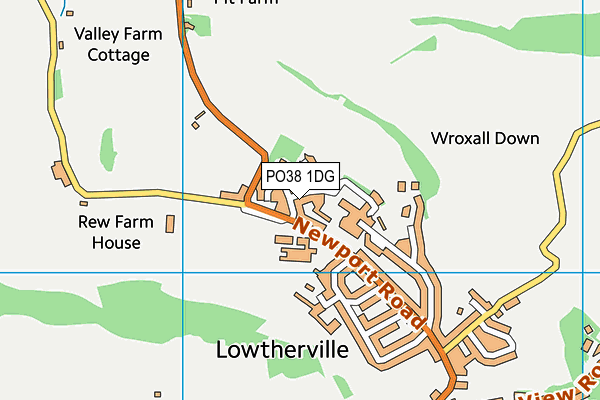 PO38 1DG map - OS VectorMap District (Ordnance Survey)