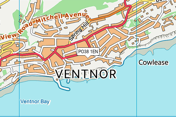 PO38 1EN map - OS VectorMap District (Ordnance Survey)