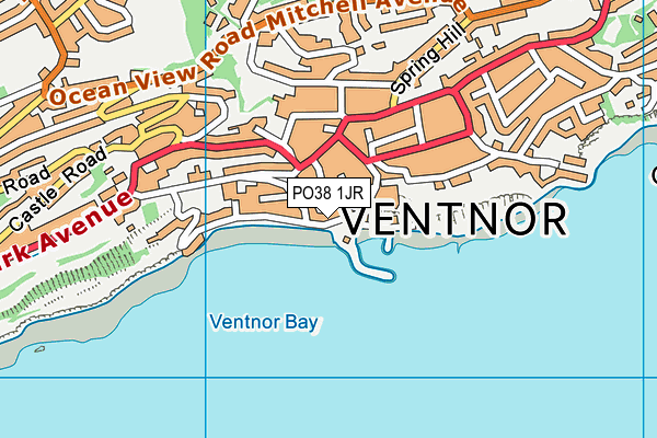 Map of VENTNOR HAVEN MANAGEMENT LTD at district scale