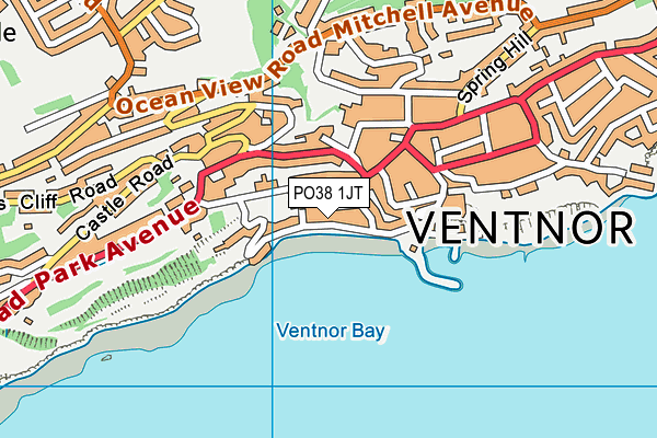 PO38 1JT map - OS VectorMap District (Ordnance Survey)