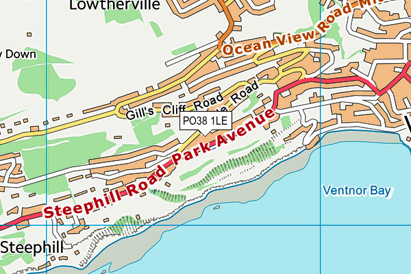 Map of THE CYGNET HOTEL (SANDOWN) LIMITED at district scale