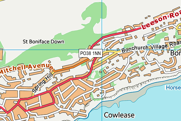 PO38 1NN map - OS VectorMap District (Ordnance Survey)