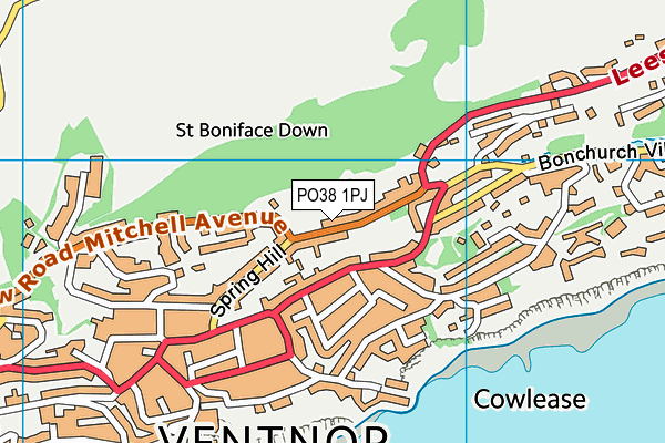 Map of DOWNSIDE HOUSE LIMITED at district scale