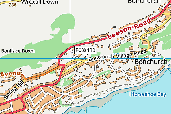 PO38 1RD map - OS VectorMap District (Ordnance Survey)