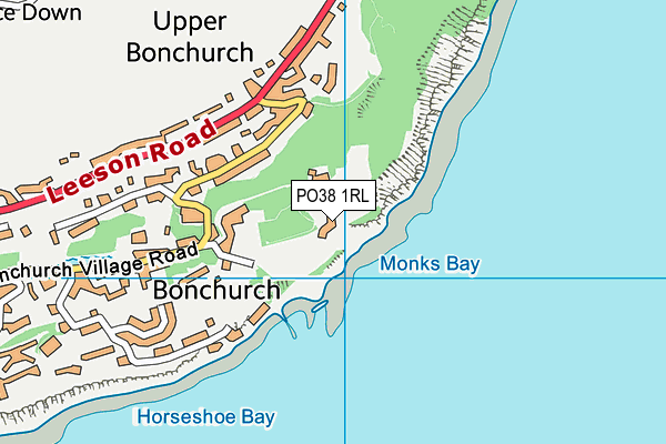 PO38 1RL map - OS VectorMap District (Ordnance Survey)