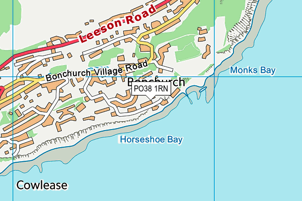 PO38 1RN map - OS VectorMap District (Ordnance Survey)