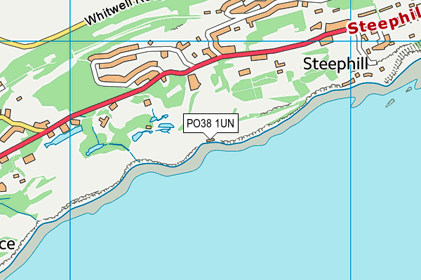 PO38 1UN map - OS VectorMap District (Ordnance Survey)