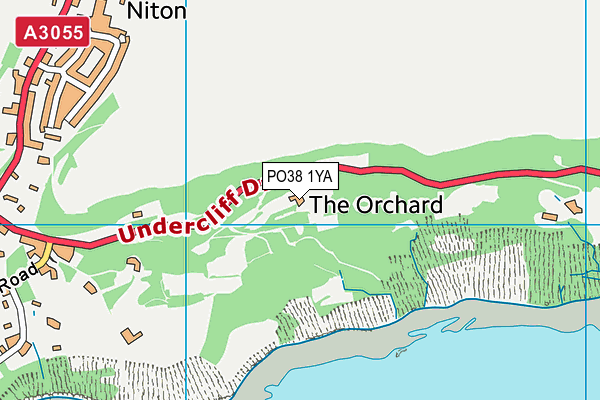 PO38 1YA map - OS VectorMap District (Ordnance Survey)