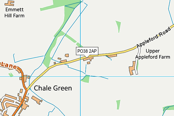 PO38 2AP map - OS VectorMap District (Ordnance Survey)