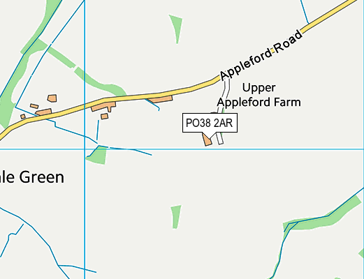 PO38 2AR map - OS VectorMap District (Ordnance Survey)