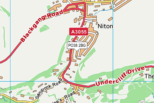 PO38 2BG map - OS VectorMap District (Ordnance Survey)