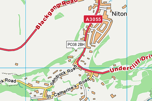 PO38 2BH map - OS VectorMap District (Ordnance Survey)