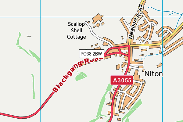 Springhead (Niton Community Fc) map (PO38 2BW) - OS VectorMap District (Ordnance Survey)