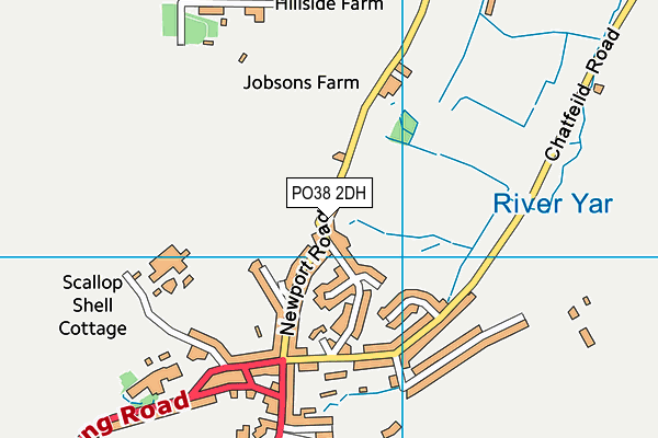 PO38 2DH map - OS VectorMap District (Ordnance Survey)