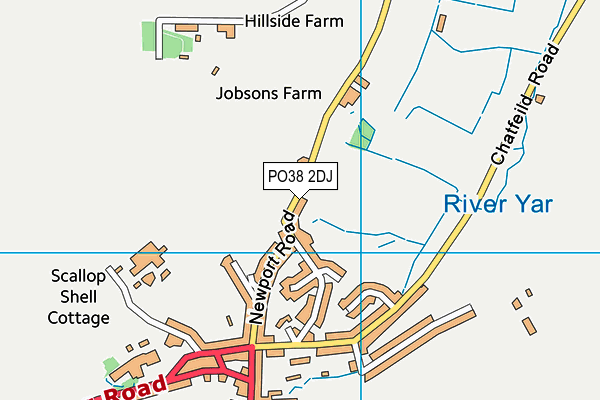 PO38 2DJ map - OS VectorMap District (Ordnance Survey)