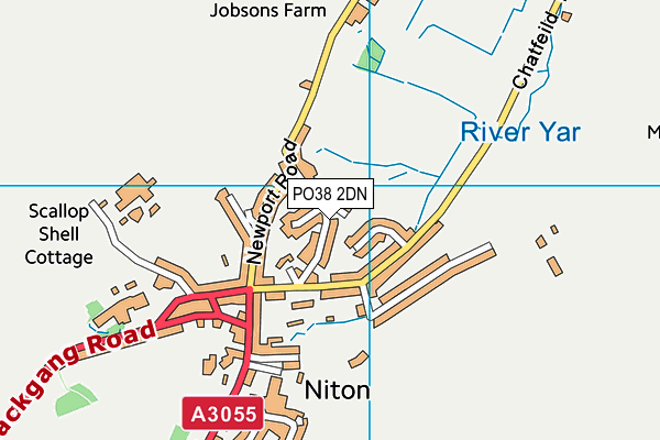 PO38 2DN map - OS VectorMap District (Ordnance Survey)