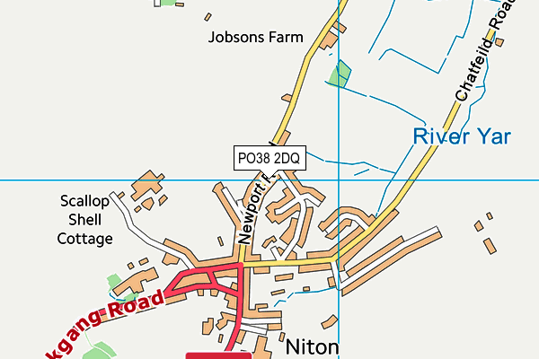 PO38 2DQ map - OS VectorMap District (Ordnance Survey)