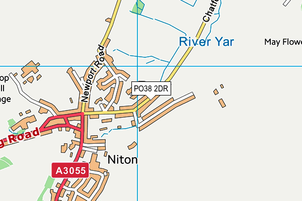 PO38 2DR map - OS VectorMap District (Ordnance Survey)