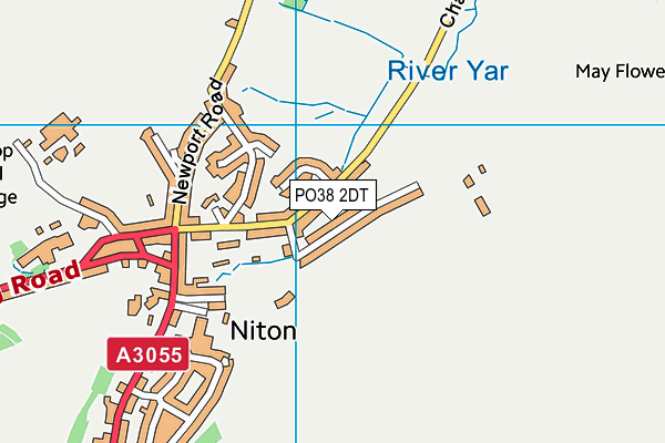 PO38 2DT map - OS VectorMap District (Ordnance Survey)