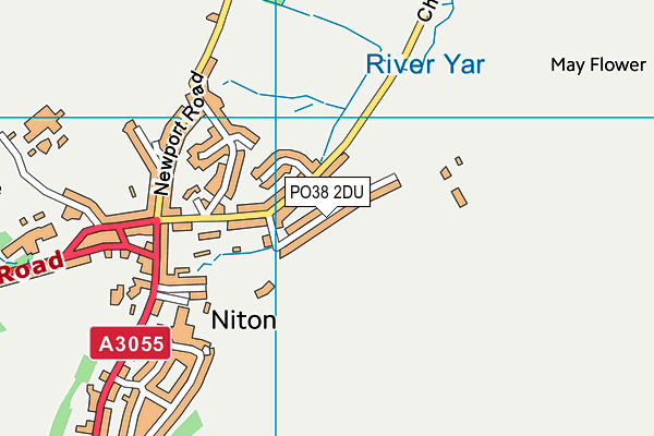 PO38 2DU map - OS VectorMap District (Ordnance Survey)