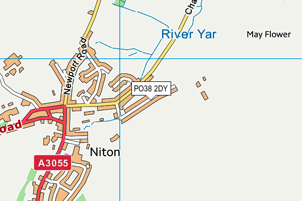 PO38 2DY map - OS VectorMap District (Ordnance Survey)