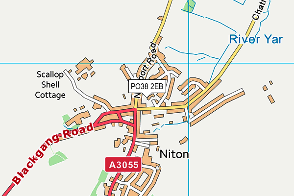 PO38 2EB map - OS VectorMap District (Ordnance Survey)