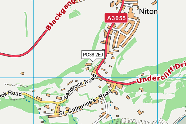 PO38 2EJ map - OS VectorMap District (Ordnance Survey)