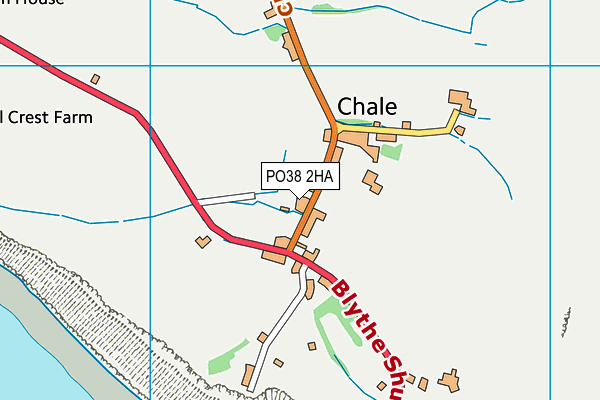 PO38 2HA map - OS VectorMap District (Ordnance Survey)