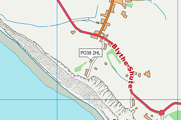 PO38 2HL map - OS VectorMap District (Ordnance Survey)