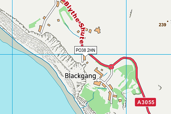 PO38 2HN map - OS VectorMap District (Ordnance Survey)