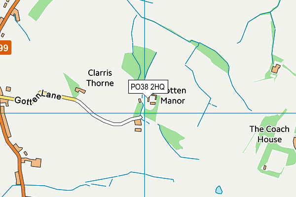 PO38 2HQ map - OS VectorMap District (Ordnance Survey)