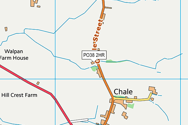 PO38 2HR map - OS VectorMap District (Ordnance Survey)