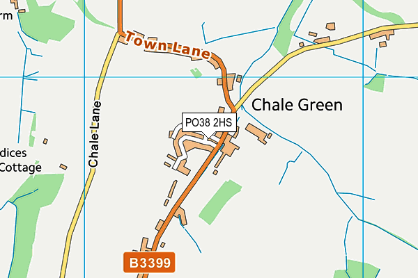 PO38 2HS map - OS VectorMap District (Ordnance Survey)