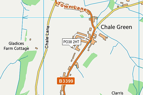 PO38 2HT map - OS VectorMap District (Ordnance Survey)