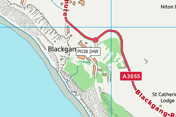 PO38 2HW map - OS VectorMap District (Ordnance Survey)