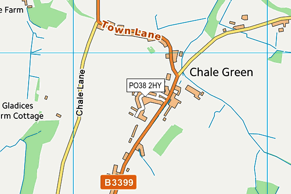 PO38 2HY map - OS VectorMap District (Ordnance Survey)