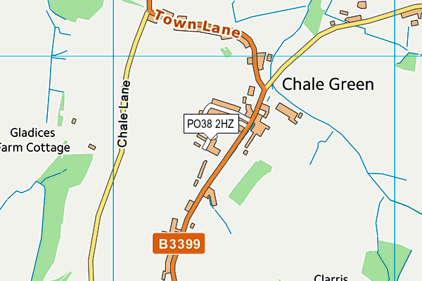 PO38 2HZ map - OS VectorMap District (Ordnance Survey)