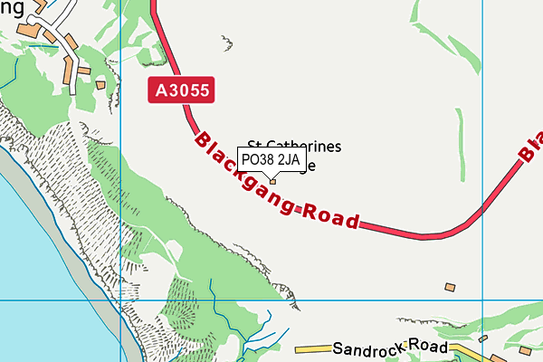 PO38 2JA map - OS VectorMap District (Ordnance Survey)