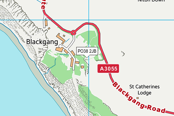 PO38 2JB map - OS VectorMap District (Ordnance Survey)
