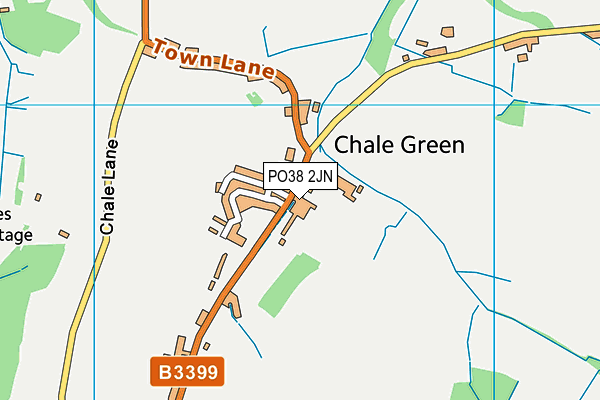 PO38 2JN map - OS VectorMap District (Ordnance Survey)