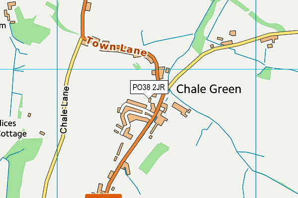 PO38 2JR map - OS VectorMap District (Ordnance Survey)