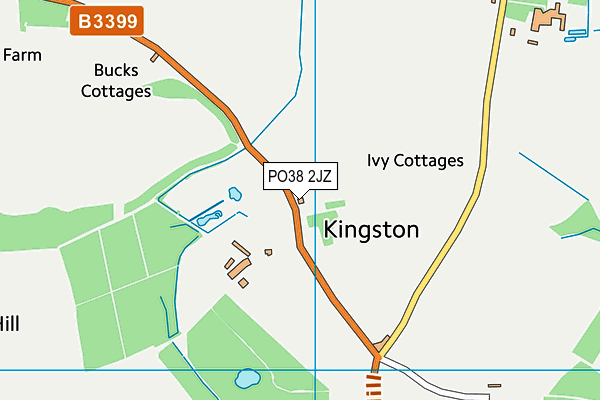 PO38 2JZ map - OS VectorMap District (Ordnance Survey)