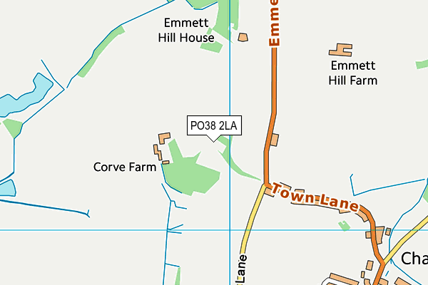 PO38 2LA map - OS VectorMap District (Ordnance Survey)