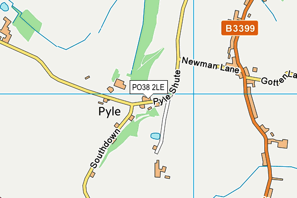 PO38 2LE map - OS VectorMap District (Ordnance Survey)